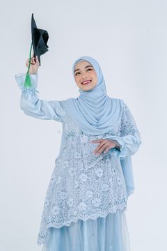 Luthfiyah Sky Blue Dress