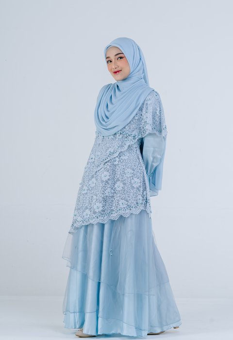 Luthfiyah Sky Blue Dress