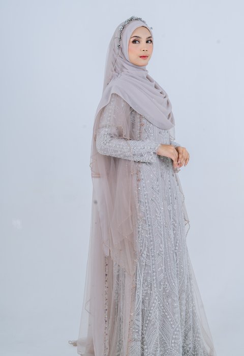 Dress champagne nudia