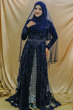 Kebaya Navy Berfuring