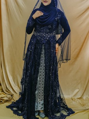 Kebaya Navy Berfuring