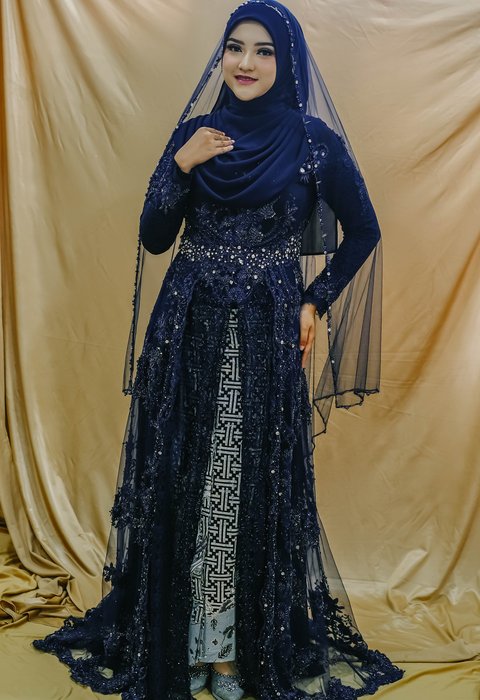 Kebaya Navy Berfuring