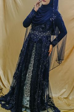 Kebaya Navy Berfuring
