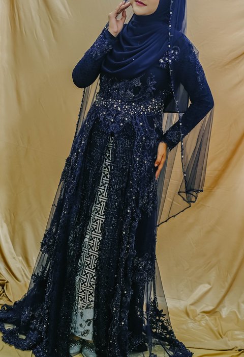 Kebaya Navy Berfuring