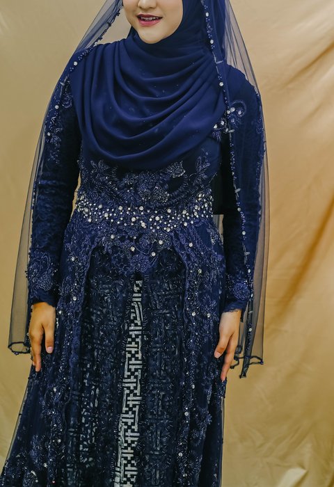 Kebaya Navy Berfuring