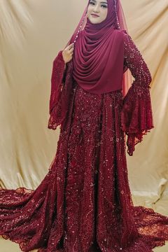 Dress Maroon