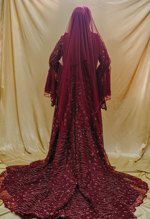 Dress Maroon